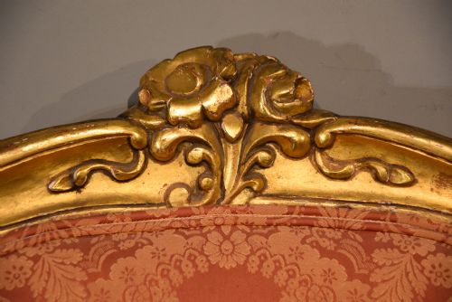 PAIR OF LATE FRENCH GILDED ARMCHAIRS - ADDITIONAL PHOTO 8