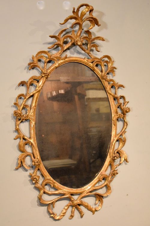 George III Period 18th Century Chippendale Mirror
