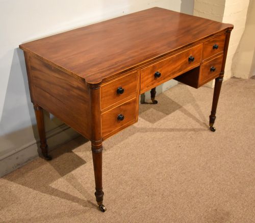 REGENCY MAHOGANY BOXWOOD DRESSING TABLE - ADDITIONAL PHOTO 2