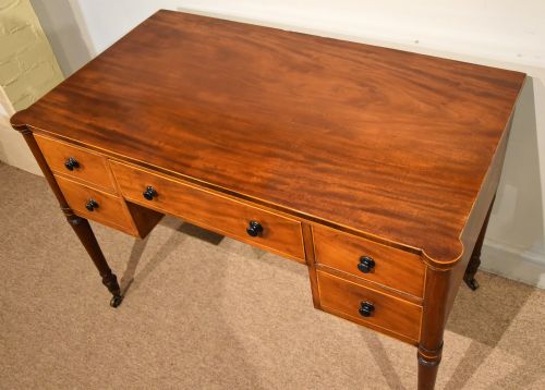 REGENCY MAHOGANY BOXWOOD DRESSING TABLE - ADDITIONAL PHOTO 3