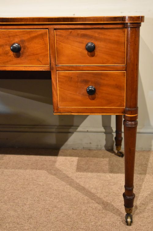 REGENCY MAHOGANY BOXWOOD DRESSING TABLE - ADDITIONAL PHOTO 5