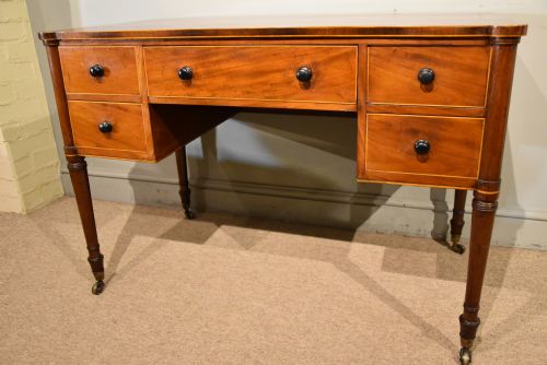 REGENCY MAHOGANY BOXWOOD DRESSING TABLE - ADDITIONAL PHOTO 6