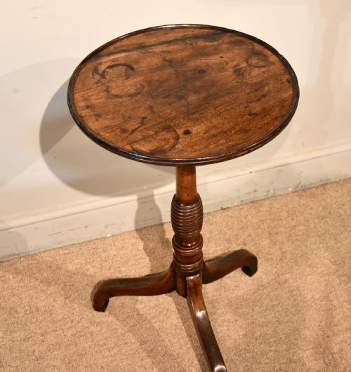 19TH CENTURY MAHOGANY LAMP WINE TABLE - ADDITIONAL PHOTO 1