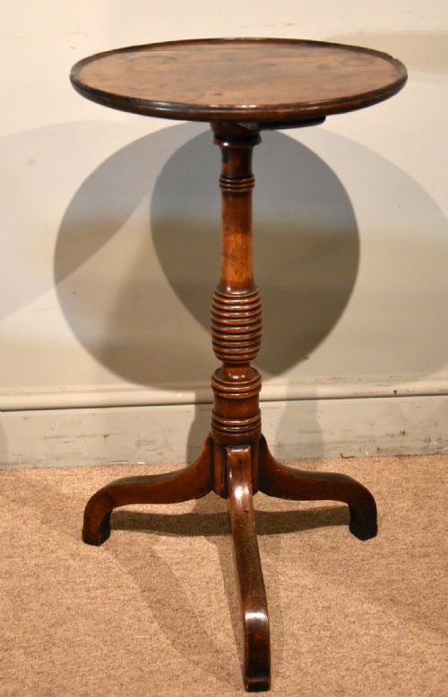 19TH CENTURY MAHOGANY LAMP WINE TABLE - ADDITIONAL PHOTO 2