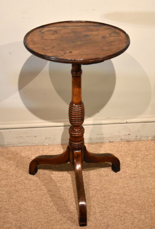 19TH CENTURY MAHOGANY LAMP WINE TABLE - ADDITIONAL PHOTO 4
