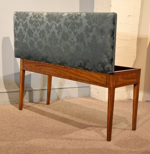 LATE 19TH CENTURY SATINWOOD DUET STOOL - ADDITIONAL PHOTO 7