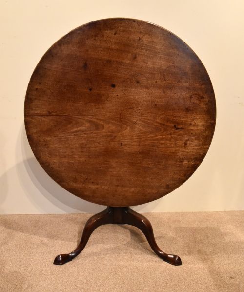 george iii mahogany tilt top tripod supper table - CATEGORY: ANTIQUE TABLES - DATED GEORGIAN