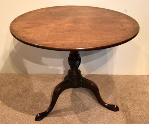 GEORGE III MAHOGANY TILT TOP TRIPOD SUPPER TABLE - ADDITIONAL PHOTO 1