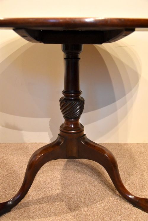 GEORGE III MAHOGANY TILT TOP TRIPOD SUPPER TABLE - ADDITIONAL PHOTO 3