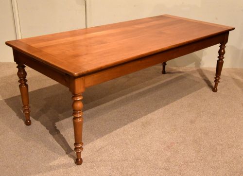 19th century french cherry wood farmhouse table - CATEGORY: ANTIQUE TABLES - DATED 19TH CENTURY