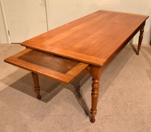 19TH CENTURY FRENCH CHERRY WOOD FARMHOUSE TABLE - ADDITIONAL PHOTO 4