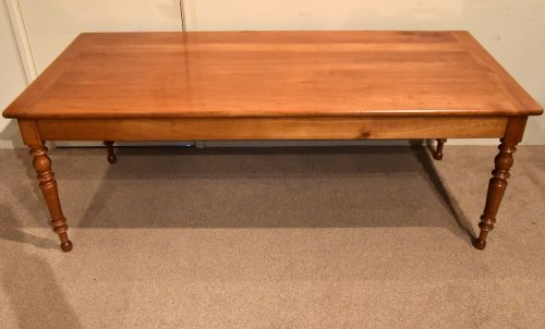 19TH CENTURY FRENCH CHERRY WOOD FARMHOUSE TABLE - ADDITIONAL PHOTO 5