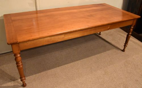 19TH CENTURY FRENCH CHERRY WOOD FARMHOUSE TABLE - ADDITIONAL PHOTO 6