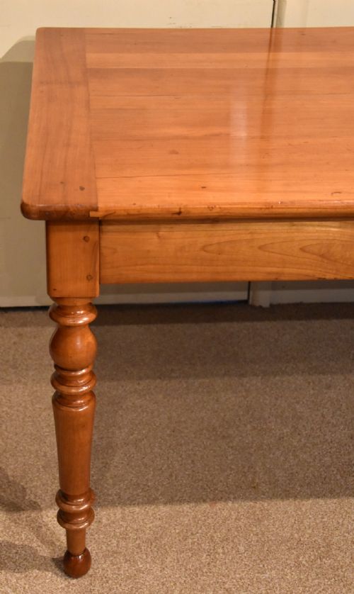 19TH CENTURY FRENCH CHERRY WOOD FARMHOUSE TABLE - ADDITIONAL PHOTO 7