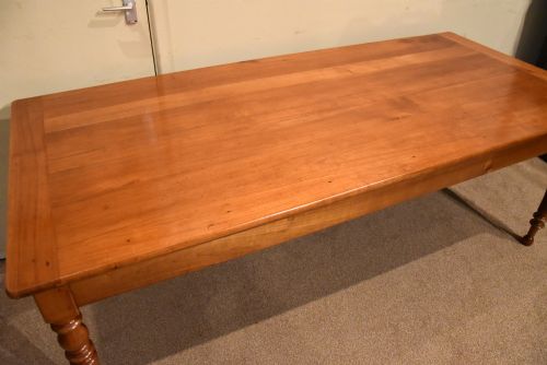 19TH CENTURY FRENCH CHERRY WOOD FARMHOUSE TABLE - ADDITIONAL PHOTO 8