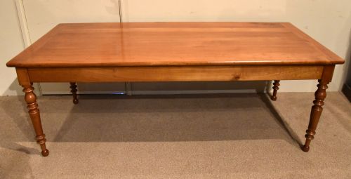 19TH CENTURY FRENCH CHERRY WOOD FARMHOUSE TABLE - ADDITIONAL PHOTO 9
