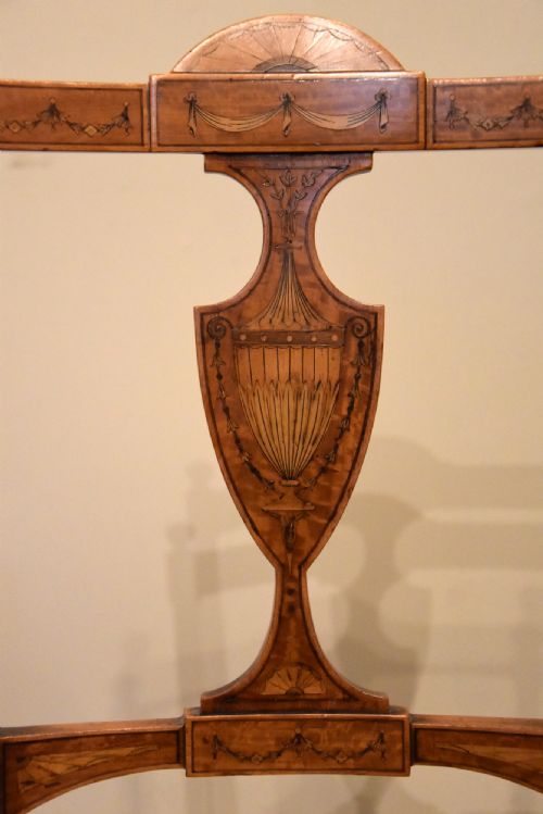 PAIR OF EDWARDIAN SATINWOOD SIDE CHAIRS - ADDITIONAL PHOTO 7