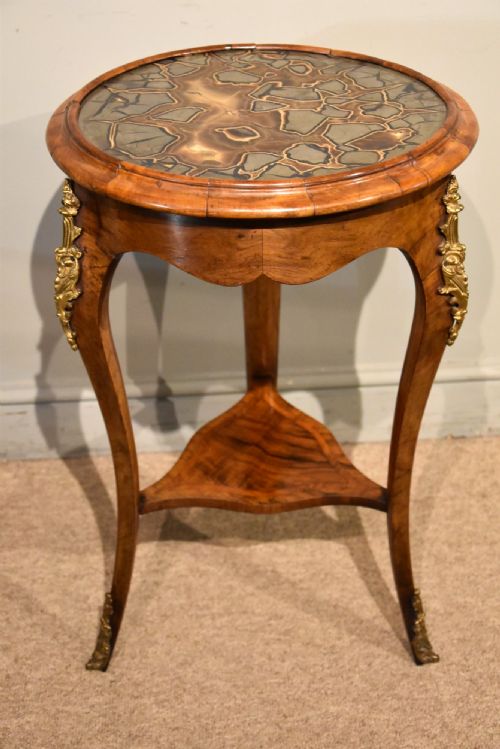 19TH CENTURY FRENCH WALNUT OCCASIONAL SPECIMEN TABLE - ADDITIONAL PHOTO 1