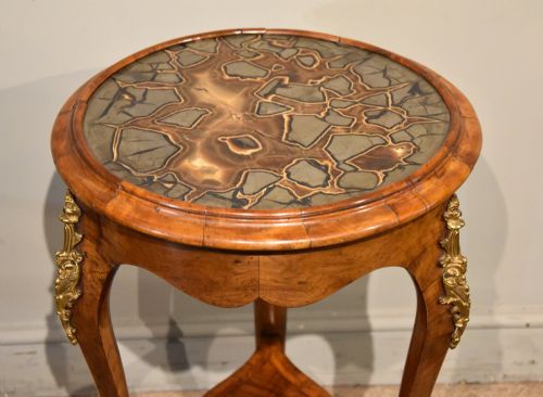 19TH CENTURY FRENCH WALNUT OCCASIONAL SPECIMEN TABLE - ADDITIONAL PHOTO 2