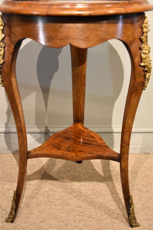 19TH CENTURY FRENCH WALNUT OCCASIONAL SPECIMEN TABLE - ADDITIONAL PHOTO 3