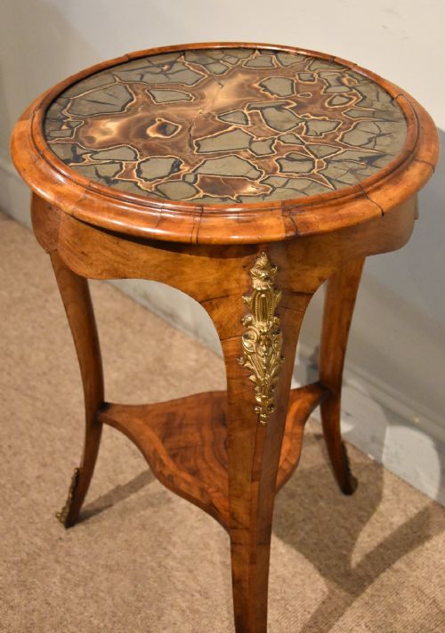 19TH CENTURY FRENCH WALNUT OCCASIONAL SPECIMEN TABLE - ADDITIONAL PHOTO 5