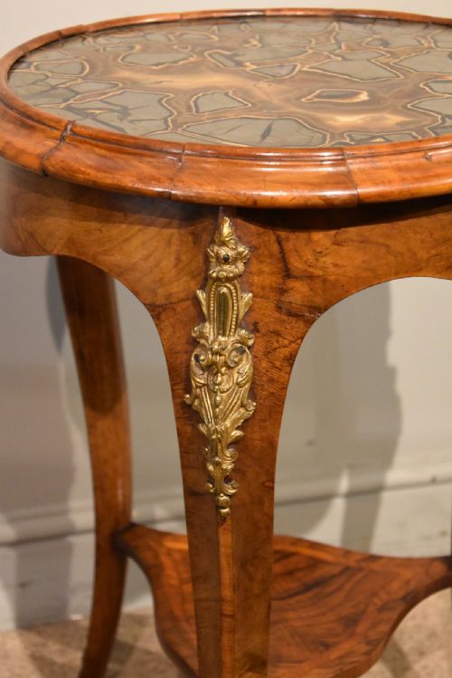 19TH CENTURY FRENCH WALNUT OCCASIONAL SPECIMEN TABLE - ADDITIONAL PHOTO 8