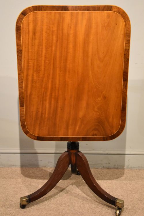 REGENCY MAHOGANY TILTTOP LAMP OCCASIONAL TABLE - ADDITIONAL PHOTO 1