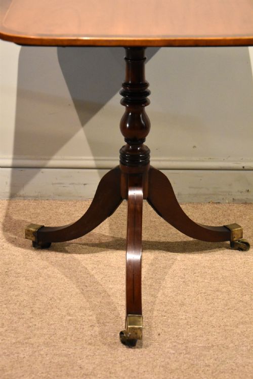 REGENCY MAHOGANY TILTTOP LAMP OCCASIONAL TABLE - ADDITIONAL PHOTO 4
