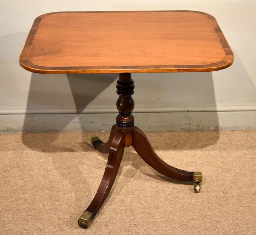 REGENCY MAHOGANY TILTTOP LAMP OCCASIONAL TABLE - ADDITIONAL PHOTO 5
