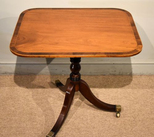 REGENCY MAHOGANY TILTTOP LAMP OCCASIONAL TABLE - ADDITIONAL PHOTO 6