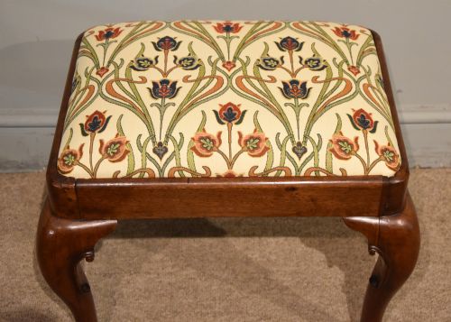 GEORGE II WALNUT MUSIC STOOL - ADDITIONAL PHOTO 2