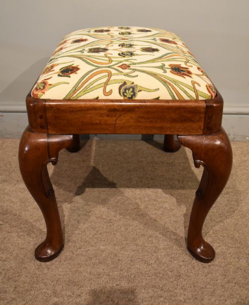 GEORGE II WALNUT MUSIC STOOL - ADDITIONAL PHOTO 4