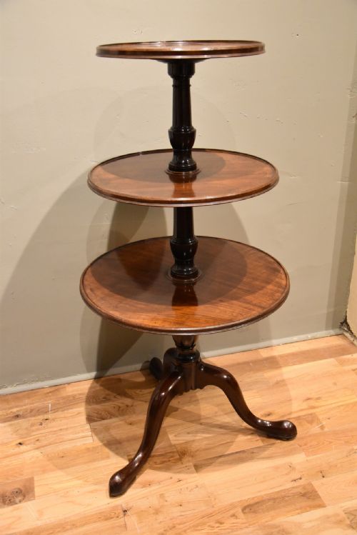 george iii mahogany tripod dumbwaiter - CATEGORY: ANTIQUE FURNITURE - DATED 18TH CENTURY