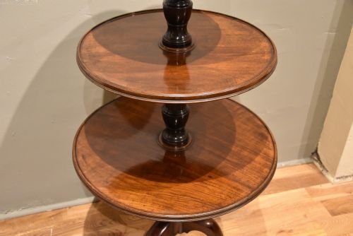 GEORGE III MAHOGANY TRIPOD DUMBWAITER - ADDITIONAL PHOTO 3