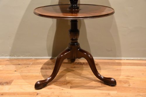 GEORGE III MAHOGANY TRIPOD DUMBWAITER - ADDITIONAL PHOTO 4
