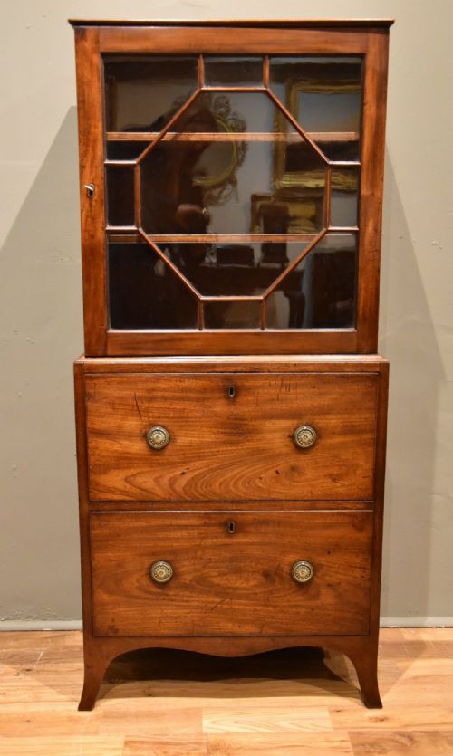 rare george iii mahogany dwarf cabinet - CATEGORY: ANTIQUE CABINETS - DATED 18TH CENTURY
