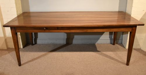 early 19th century french walnut farmhouse table - CATEGORY: ANTIQUE TABLES - DATED 19TH CENTURY