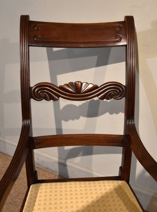 LATE REGENCY MAHOGANY ROCKING CHAIR - ADDITIONAL PHOTO 2