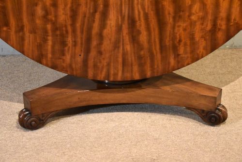 LARGE WILLIAM IV MAHOGANY CIRCULAR BREAKFAST TABLE - ADDITIONAL PHOTO 2
