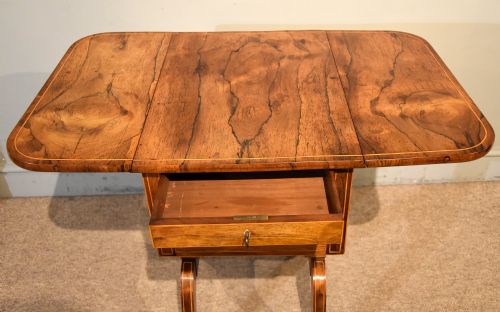 REGENCY PERIOD ROSEWOOD WORK TABLE - ADDITIONAL PHOTO 3