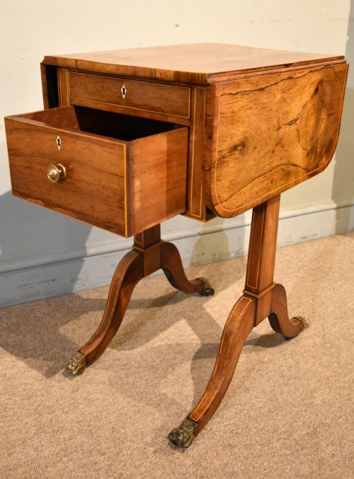 REGENCY PERIOD ROSEWOOD WORK TABLE - ADDITIONAL PHOTO 6