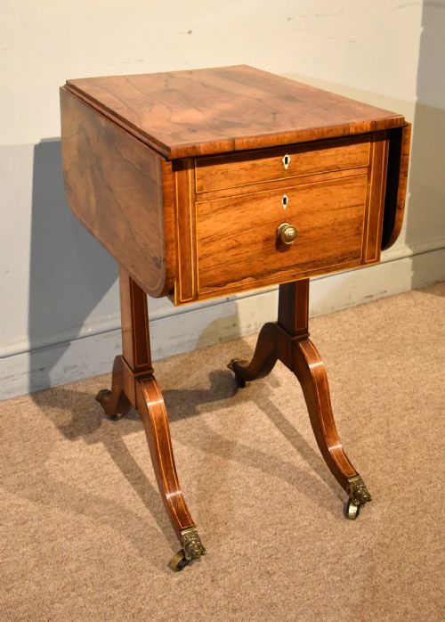 REGENCY PERIOD ROSEWOOD WORK TABLE - ADDITIONAL PHOTO 8