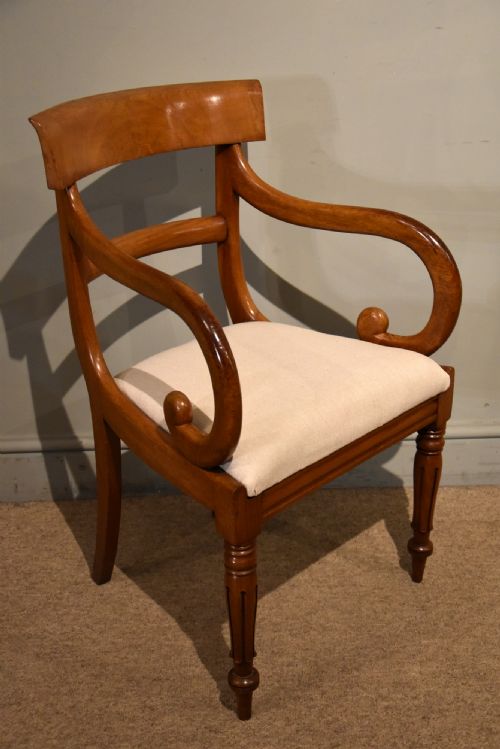 SET OF EIGHT WILLIAM IV MAHOGANY DINING CHAIRS - ADDITIONAL PHOTO 6