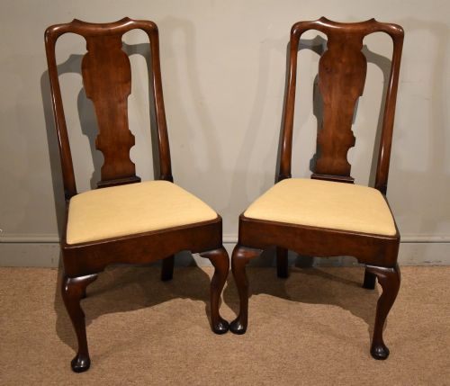 18TH CENTURY WALNUT SPOON BACK SIDE CHAIRS - ADDITIONAL PHOTO 1