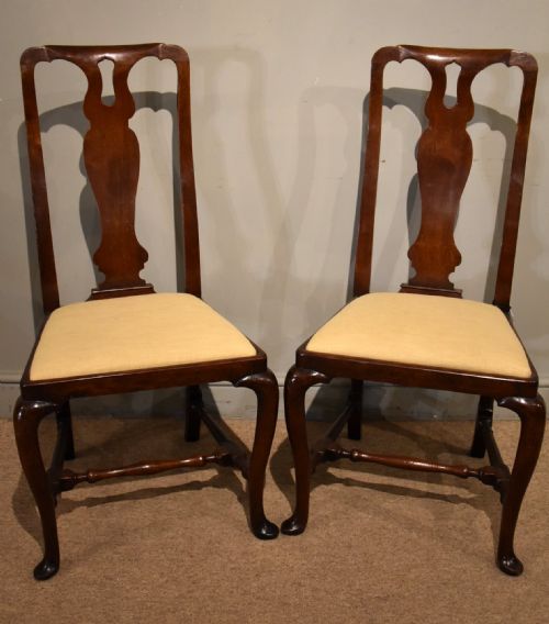 18TH CENTURY WALNUT SPOON BACK SIDE CHAIRS - ADDITIONAL PHOTO 7