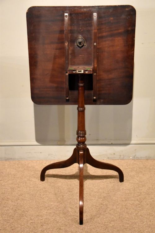 REGENCY PERIOD MAHOGANY TILT TOP TRIPOD TABLE - ADDITIONAL PHOTO 3
