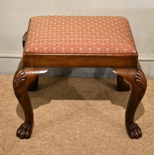 19th century mahogany piano stool - CATEGORY: ANTIQUE STOOLS - DATED 19TH CENTURY