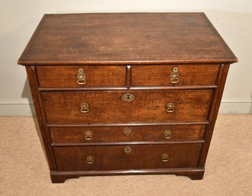 17TH CENTURY OAK COTTAGE CHEST OF DRAWERS - ADDITIONAL PHOTO 3
