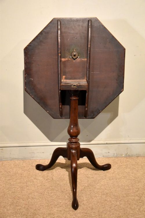 GEORGE III MAHOGANY OCTAGONAL TRIPOD TABLE - ADDITIONAL PHOTO 1