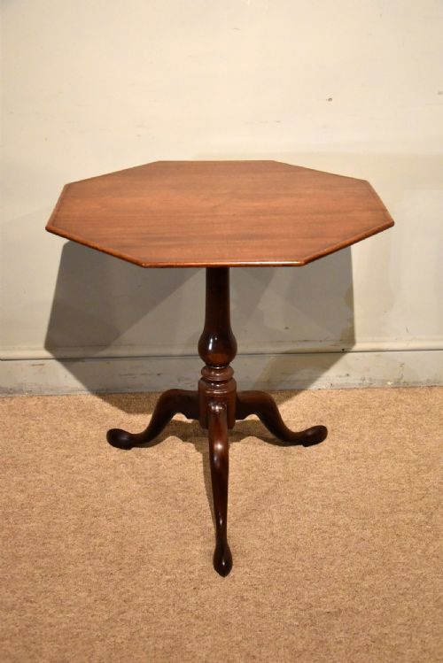 GEORGE III MAHOGANY OCTAGONAL TRIPOD TABLE - ADDITIONAL PHOTO 2